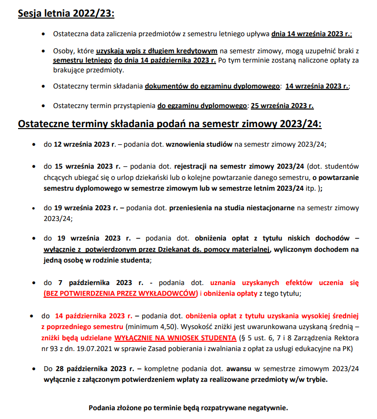 Semestr plan