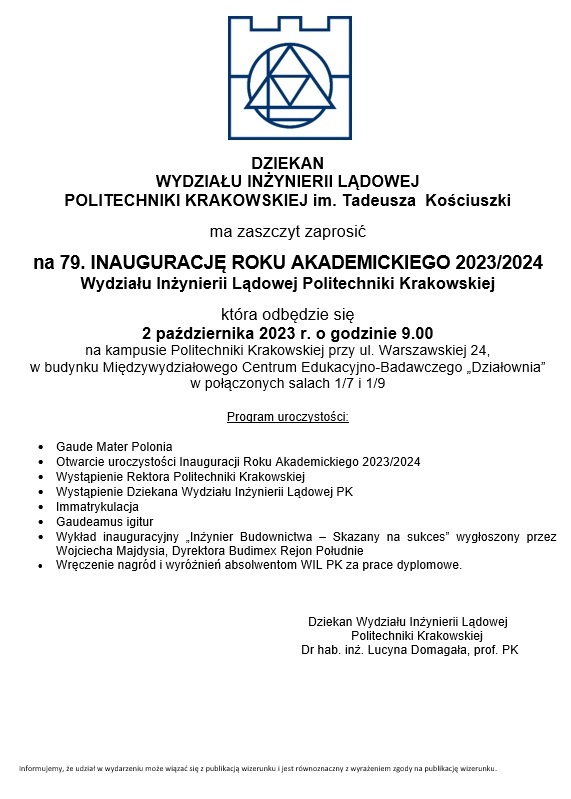 Plakat organizacyjny